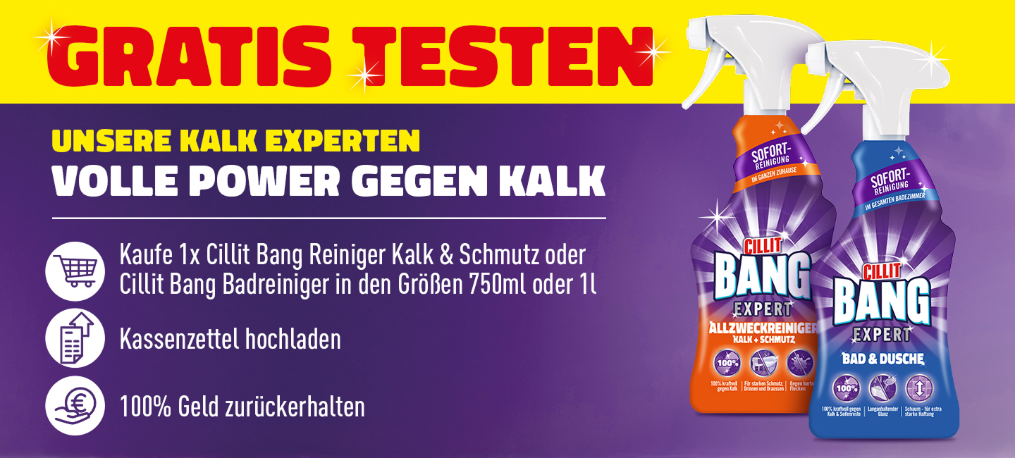 Cillit Bang Gratis Testen Banner